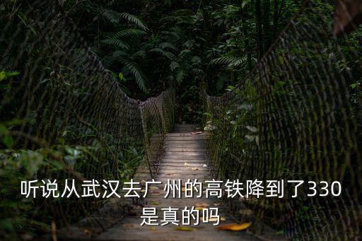 廣州萬科世博匯高鐵，廣州到武漢的高鐵票價多少