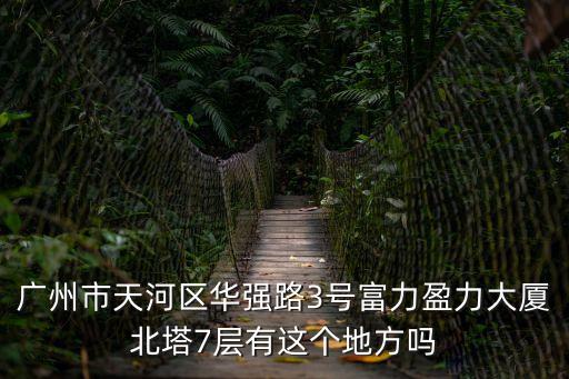廣州市天河區華強路3號富力盈力大廈北塔7層有這個地方嗎