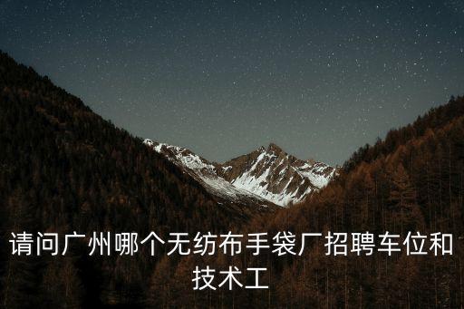 請問廣州哪個無紡布手袋廠招聘車位和技術工