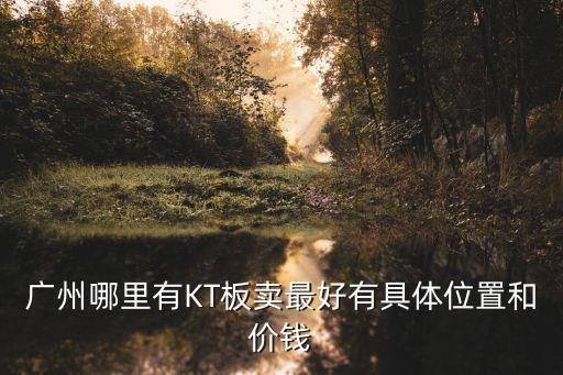 廣州哪里有KT板賣最好有具體位置和價錢
