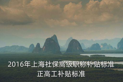 上海市專家補助，上海新退休的高級職稱補貼從那個月開始領取