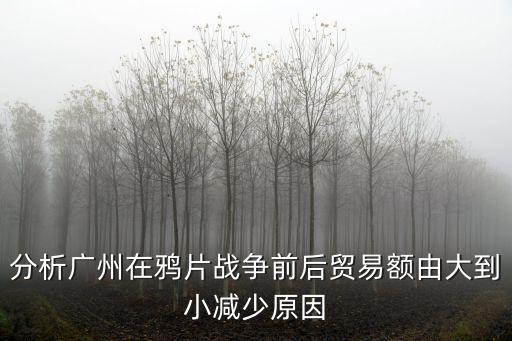 廣州貿易體系分析，廣州在16到19世紀初成為商品貿易全球化中心市場的原因