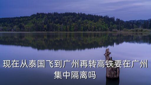 現在從泰國飛到廣州再轉高鐵要在廣州集中隔離嗎