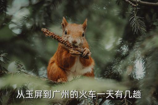 從玉屏到廣州高鐵，玉屏南有到廣州南的高鐵嗎