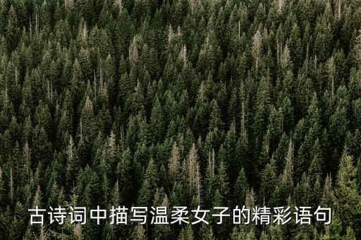 溫柔的詩，有哪些讓人感覺溫暖的情詩或詩句