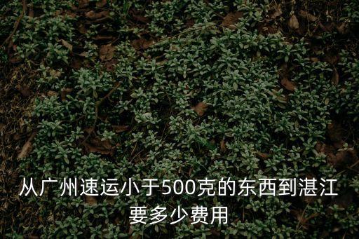 廣州到湛江60斤物流多少錢，五十斤從廣州發(fā)順豐到湛江市運(yùn)費(fèi)多少錢