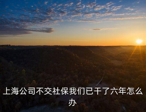 上海公司不交社保我們已干了六年怎么辦