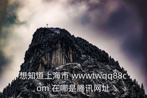 想知道上海市 wwwtwqq88com 在哪是騰訊網址