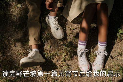 野芒坡，讀完野芒坡第一篇元宵節后給我的啟示