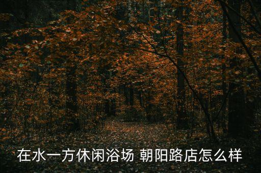 在水一方休閑浴場 朝陽路店怎么樣