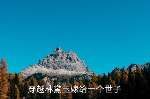 紅樓皆浮云，穿越林黛玉嫁給一個世子