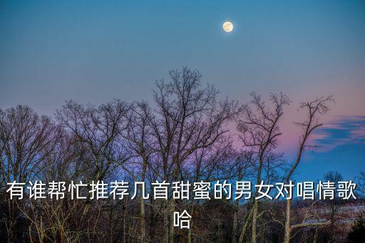 經典二人對唱情歌，有什么好聽的男女對唱的情歌