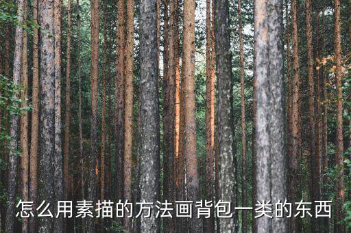 包包簡筆畫，最簡單的書包的簡筆畫