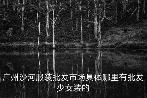 廣州沙河哪里有拿貨的，在廣州沙河做早市哪里拿貨便宜又好啊
