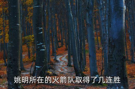 廣州空軍地空導彈旅，姚明所在的火箭隊取得了幾連勝