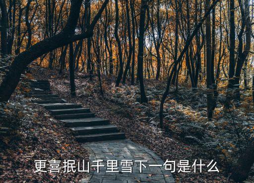 更喜抿山千里雪下一句是什么
