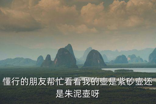 懂行的朋友幫忙看看我的壺是紫砂壺還是朱泥壺呀