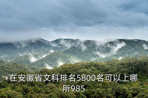 安徽985，安徽大學 是985嗎