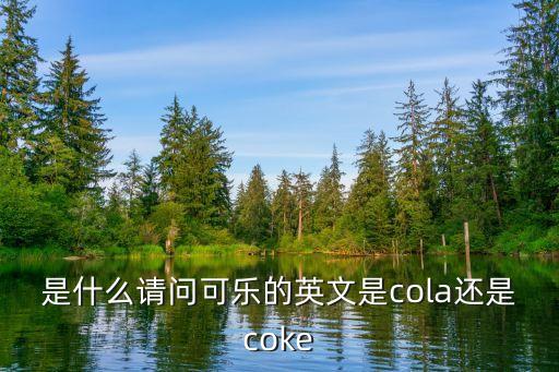 可口的英文，coke是什么意思
