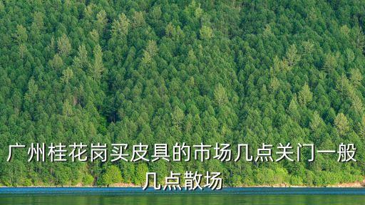 廣州桂花崗包包批發市場幾點關門，廣州桂花崗買皮具的市場幾點關門一般幾點散場