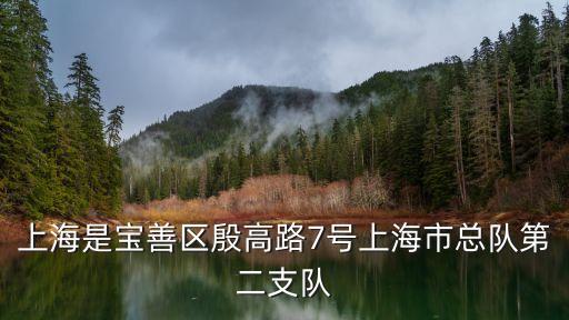 上海市總隊(duì)第二支隊(duì)，上海是寶善區(qū)殷高路7號(hào)上海市總隊(duì)第二支隊(duì)