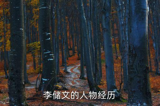 李儲文的人物經歷