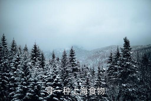 上海市食品協會張福敏，尋一種上海食物
