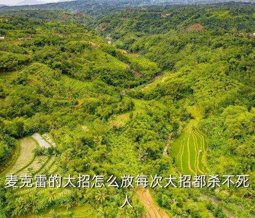 麥克雷大招怎么用，麥克雷的大招怎么放每次大招都殺不死人
