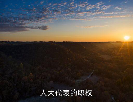 人大代表職權，人大代表的職權