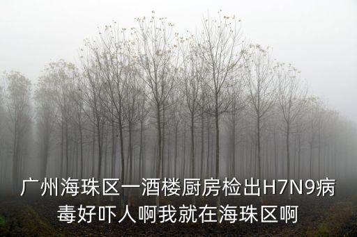 現在*廣州飯店怎樣辦，廣州海珠區一酒樓廚房檢出H7N9病毒好嚇人啊我就在海珠區啊