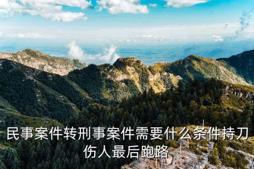 廣州通報持刀傷人案王某哪里人，民事案件轉刑事案件需要什么條件持刀傷人最后跑路