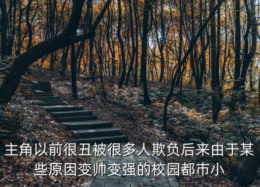 主角以前很丑被很多人欺負后來由于某些原因變帥變強的校園都市小