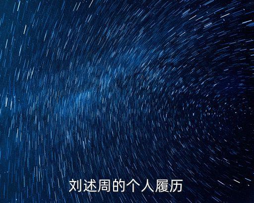 上海市委外事工作領導小組，劉述周的個人履歷