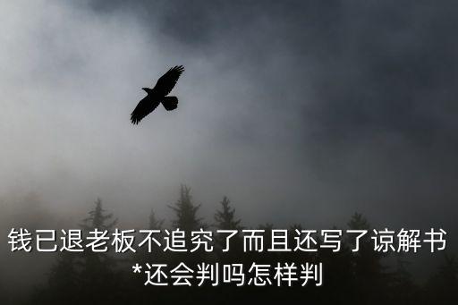 上海市寶山區人民*馬培，錢已退老板不追究了而且還寫了諒解書*還會判嗎怎樣判