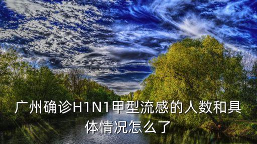 廣州路東*，廣州確診H1N1甲型流感的人數和具體情況怎么了