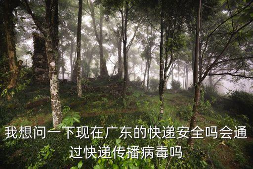 我想問一下現在廣東的快遞安全嗎會通過快遞傳播病毒嗎
