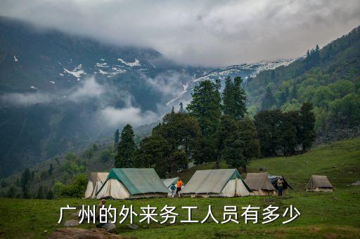 廣州人外出人員，廣州的外來務工人員有多少