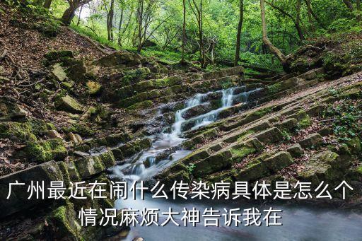 廣州最近在鬧什么傳染病具體是怎么個情況麻煩大神告訴我在