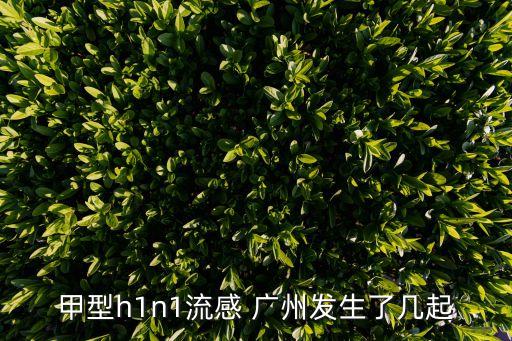 廣州新增病例情況分布，甲型h1n1流感 廣州發(fā)生了幾起