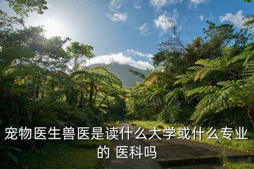 廣州現在有多少*病人，寵物醫生獸醫是讀什么大學或什么專業的 醫科嗎