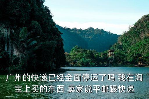 *廣州的快遞能寄出來嗎，廣州的快遞已經(jīng)全面停運(yùn)了嗎 我在淘寶上買的東西 賣家說平郵跟快遞