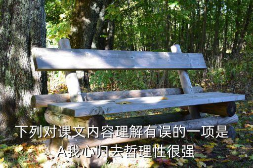 我心歸去，我心歸去 難耐的冷清是什么意思