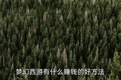 夢(mèng)幻西游賺錢攻略，夢(mèng)幻西游怎樣賺錢快