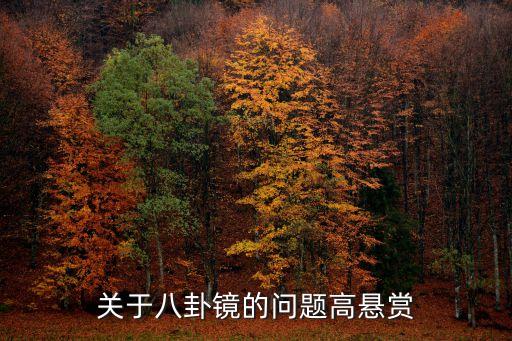 關于八卦鏡的問題高懸賞