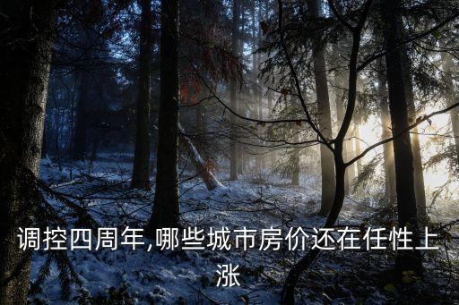 調(diào)控四周年,哪些城市房?jī)r(jià)還在任性上漲