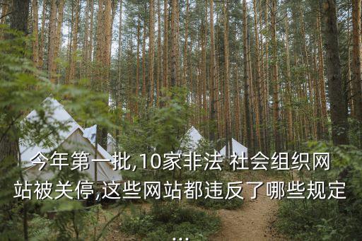 社會組織網,十家非法社會組織網站被關停查詢結果即可得知