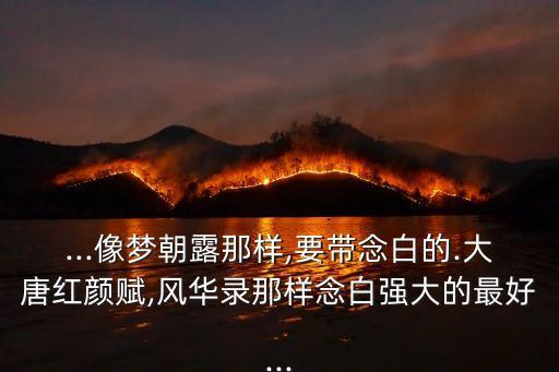 大唐風(fēng)華錄,沒(méi)聽(tīng)過(guò)夢(mèng)朝露想聽(tīng)聽(tīng)卻找不到?