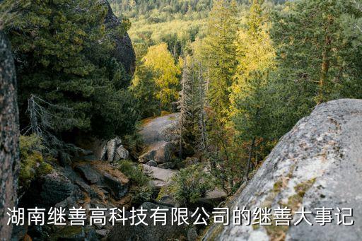 湖南繼善高科技有限公司的繼善大事記