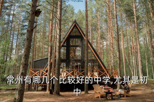 常州有哪幾個比較好的中學,尤其是初中