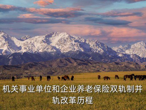 機(jī)關(guān)事業(yè)單位和企業(yè)養(yǎng)老保險(xiǎn)雙軌制并軌改革歷程